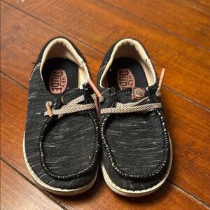 Hey Dude Kids Black Casual Shoes